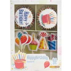 Multicoloured Tins Decocino Happy Birthday Muffinform