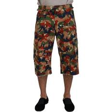 Cargo Shorts - Multicoloured Dolce & Gabbana Multicolor Cotton Camouflaged Cargo Shorts IT48