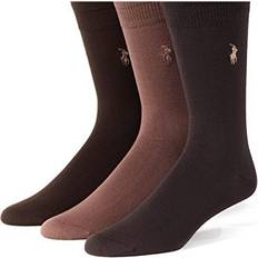 Polo Socks Polo Ralph Lauren Solid Dress Socks, Pack of Brown Assorted