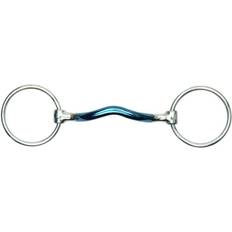 Stål Bett Shires Blue Alloy Mullen Mouth Loose Ring