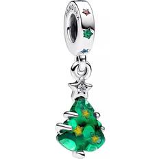 Jewellery Pandora Sparkling Christmas Tree Dangle Charm Green