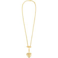 Jewelry ben-amun Chain and Heart Locket Necklace GOLD