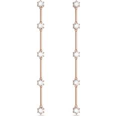 Swarovski Constella Droppörhängen Klara Kristaller - Roséguldfärgad