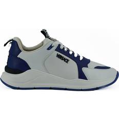 Versace Sneakers Versace Blue and White Calf Leather Sneakers EU45/US12