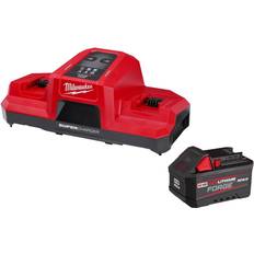 Batteries & Chargers Milwaukee M18 Dual Bay Super Charger Starter Kit