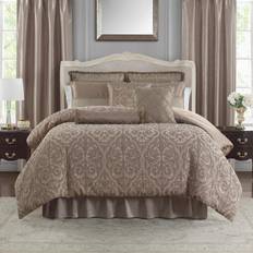 Lino Colchas Waterford Hazeldene 6 Piece Comforter Set, Queen Colcha Marrón