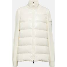 Poliammide Cardigan Moncler Padded Front Tonal Cardigan - Beige