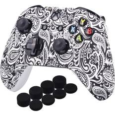 Controller Grips YoRHa Printing Rubber Silicone Cover Skin Case for Xbox One S/X Controller with PRO Thumb Grips