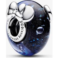 Jewellery Pandora Disney Mickey Mouse & Minnie Mouse Blue Murano Glass Charm