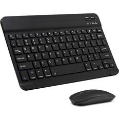 Keyboards Xukinroy Ultra-Slim Keyboard and Mouse Combo Rechargeable iPad iPhone