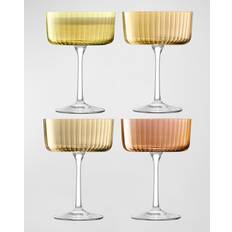 Orange Champagneglas LSA International Amber and Orange Gems Assorted Set of 230ml Champagneglas 4stk