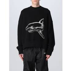 Palm Angels Split Shark Crewneck - Black