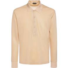 Tom Ford Herren Poloshirt langarm offwhite