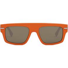 Solbriller Fendi Elegant Firkantede Solbriller - Brune Linser