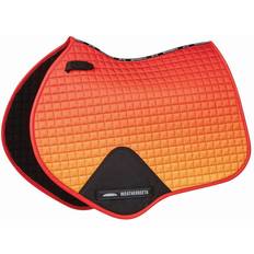 Orange Saddles & Accessories Weatherbeeta Prime Ombre Jump Shaped Saddle Pad