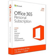 Microsoft Microsoft Office 365 Personal 1 Year PC or Mac