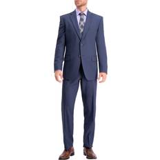 Long - Men Tops Haggar Mens Travel Performance Tailored Suit Separate Jacket, Regular, Blue Blue