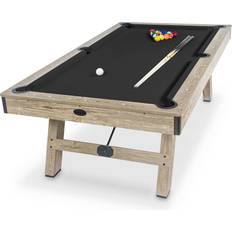 Table Sports GoSports 8 Pool Table with Rustic Brown Wood Finish Modern Billiards