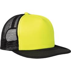 Women - Yellow Headgear District Flat Bill Snapback Trucker Cap Neon Yellow