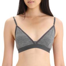 Merino Wool Bras Icebreaker Merino Siren, Wireless Bras for Women, Gritstone Heather