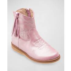 Pink Boots Elephantito Girl's Hannah Suede Western Boots, Toddler/Kids Metallic Pink Baby