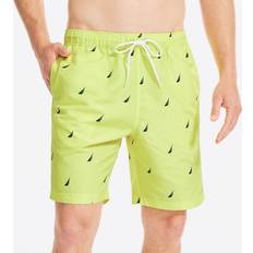 Yellow Swimwear Nautica Mens 8" Logo Print Quick-Dry Swim