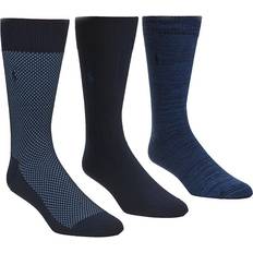 Men - Polo Socks Polo Ralph Lauren Men's Birdseye Dress Socks, Pack Navy Navy