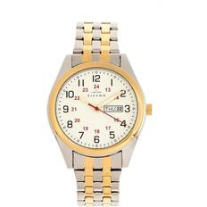 gann bracelet w/day/date gold/silver