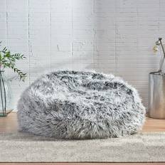 Gray Bean Bags Christopher Knight Home Lachlan Glam Bean Bag