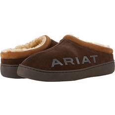 Fur - Men Sport Shoes Ariat Logo Hooded Clog Chocolate Men's Shoes Brown