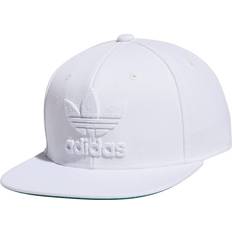 Adidas Originals Herren Trefoil Chain Flatbrim Snapback Cap, Weiß/Weiß Einheitsgröße