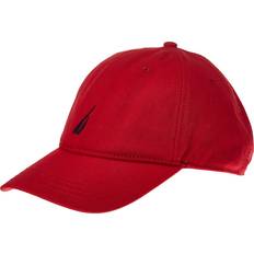 Red Headgear Nautica Men's Twill 6-Panel Cap,Deck Red,One