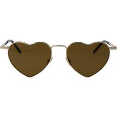 Solbriller Saint Laurent Hjerteformede Solbriller Mænd - Guld