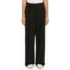 Cargo Trousers - Gold GOLDEN GOOSE Straight-leg pinstripe trousers GREY