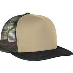 Accessories District Flat Bill Snapback Trucker Cap Military Camo