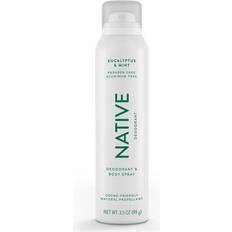 Native deodorant for men Native Deodorant and Body Spray Eucalyptus & Mint Aluminum-Free for