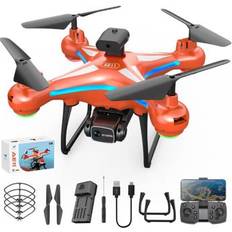 Drone med HD Dobbelt Kamera & Fjernbetjening AE11 Orange
