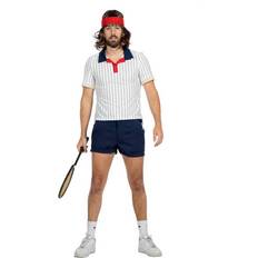 Kostumer Wilbers Karnaval Retro Tennis Kostume Tennis kostumer til mænd