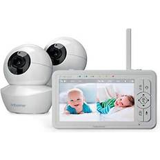 Babysense 5" hd split-screen monitor, video monitor with camera and