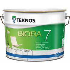 Teknos Inomhusfärger Målarfärg Teknos Biora 7 Väggfärg Vit