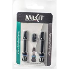 Milkit Kit valvola tubeless valves nero 45mm 2pz