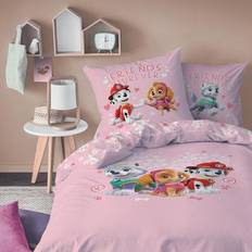 Natural Bed Set Kid's Room Paw Patrol Heart 100% Cotton Child's Bed Set Printed SINGLE