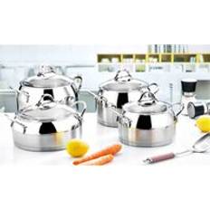 Evimsaray Rozi Venus Collection Cookware Set with lid