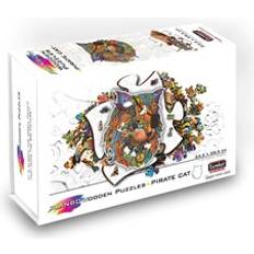 G3 Rainbow Wooden Puzzle Pirate Cat