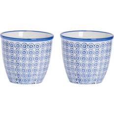 Hand-Printed Plant Pot Pack of 2