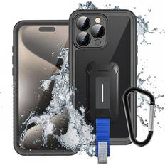 Armor-X Waterproof Case iPhone 15 Pro Max Svart/transparent
