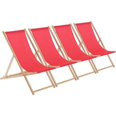 Garden & Outdoor Furniture Harbour Housewares Wooden Folding Garden Sun Lounger Deck