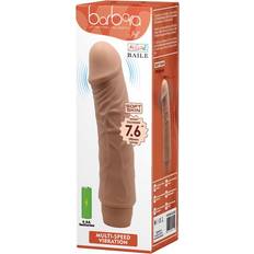 Multifärgade Vibratorer Sexleksaker Barbara Jeff: Realistisk Multi-Speed Vibrator, 19.5 cm