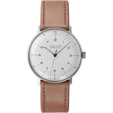 Junghans Ure Junghans Max Bill Sølvfarvet Læder Ø34 mm