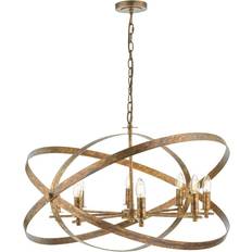 Indoor Lighting Suspensions Dar Lighting Nitya 8 Mottled Suspension